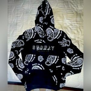 Supply and Demand Black Pullover hoodie